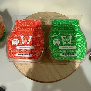 SCENTSY WAX BARS SET OF 2 RUBY NECTARINE & APPLETINI SPLASH